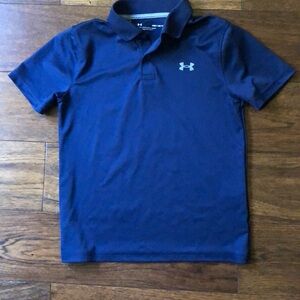 Boys Under Armour performance golf shirt